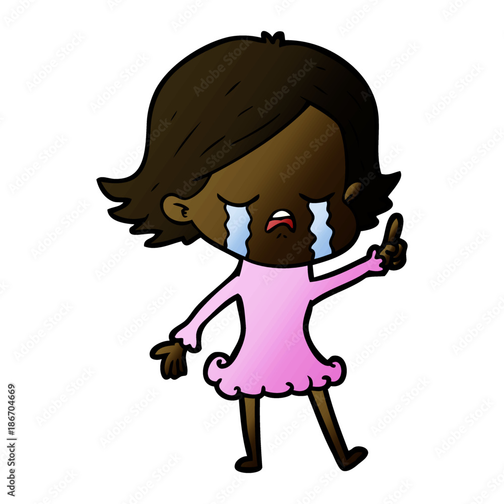 cartoon girl crying cartoon girl crying