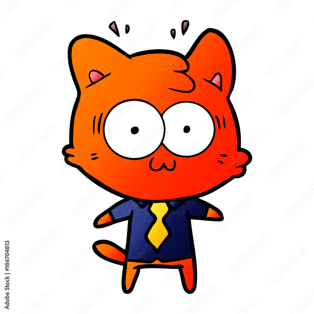 cartoon surprised cat cartoon surprised cat