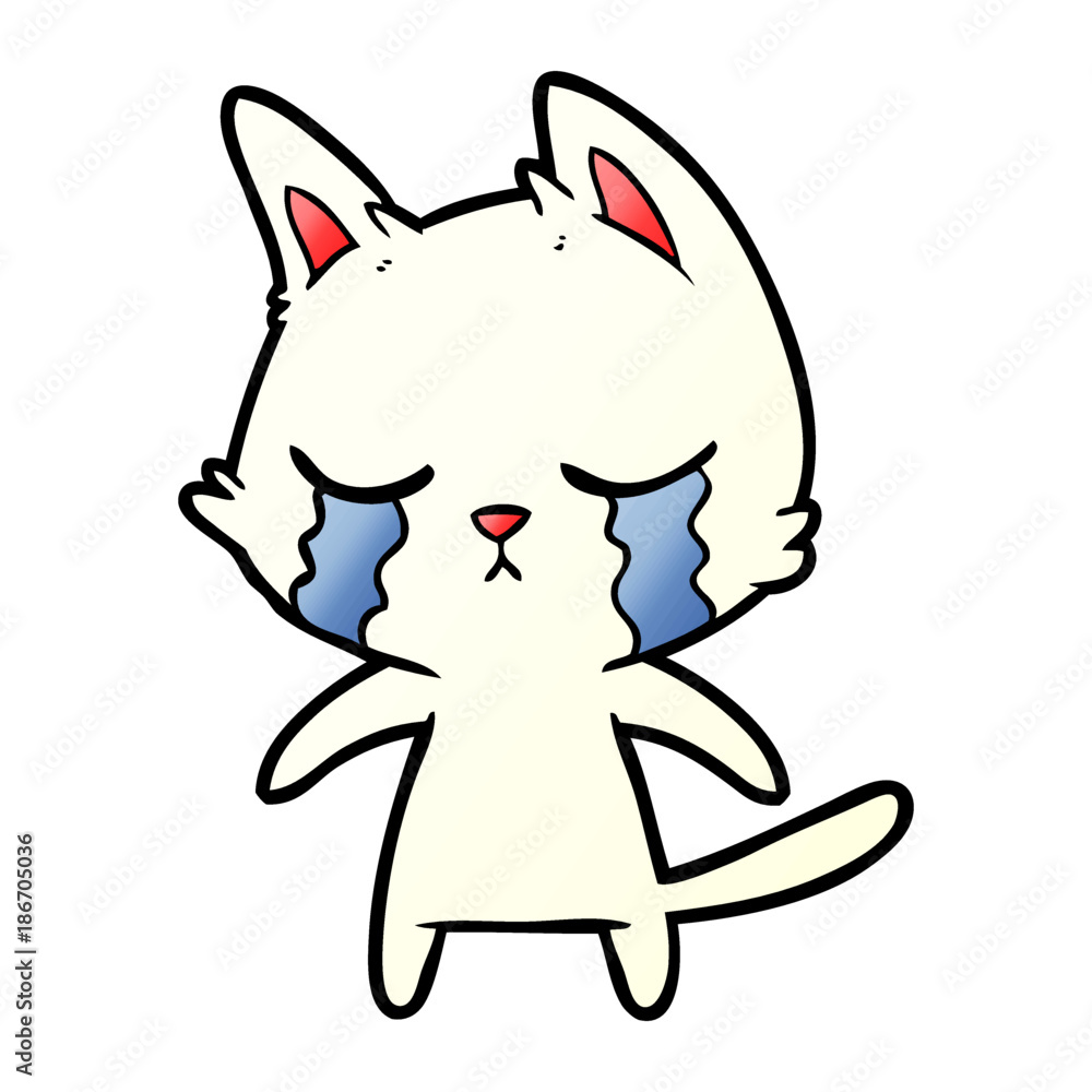 crying cartoon cat crying cartoon cat
