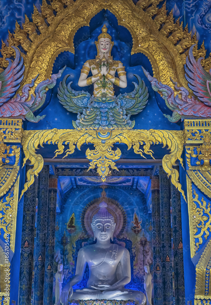 Altar at the Blue Temple Chiang Rai Thailand