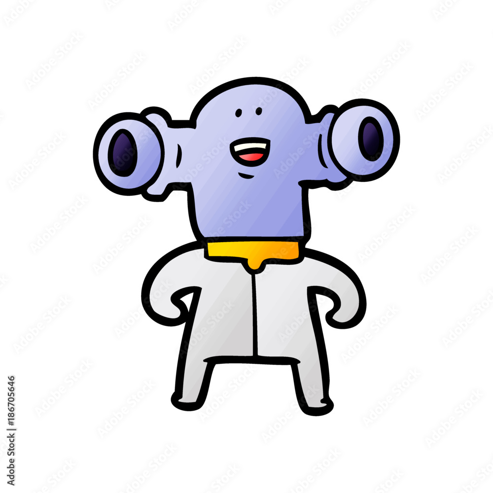 friendly cartoon alien friendly cartoon alien