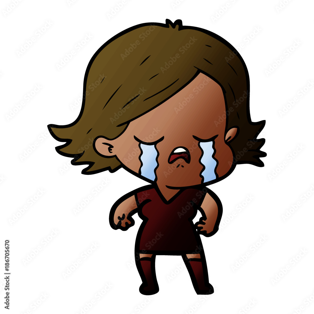 cartoon girl crying cartoon girl crying