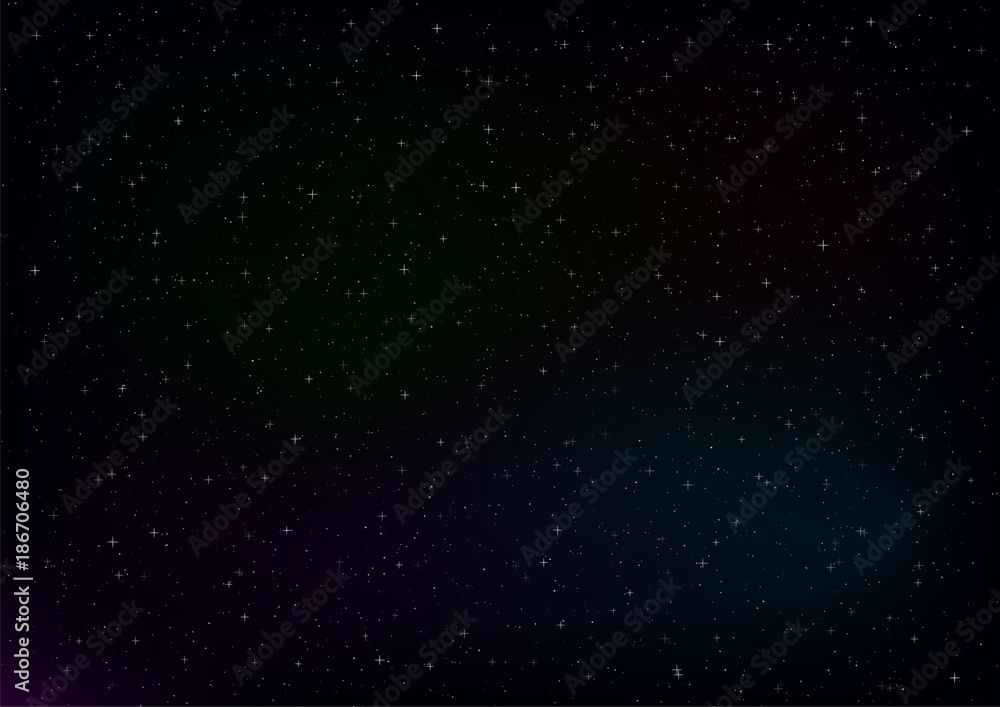 Fototapeta premium Abstract background of space with stars.