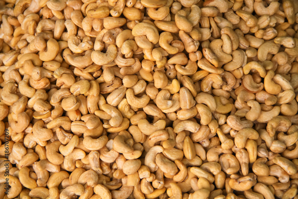 Cashew nut closed up Cashew nut closed up