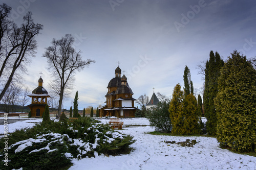 Monastery in Krekhiv, Ukraine near Lviv photo