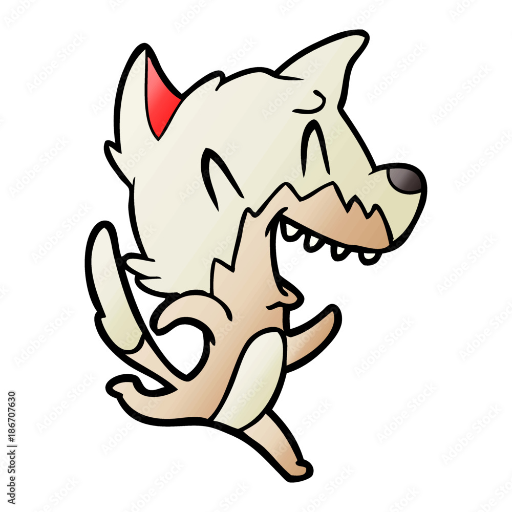 laughing fox running away laughing fox running away