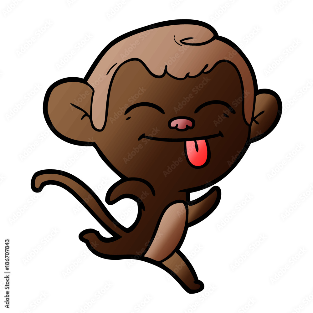 funny cartoon monkey