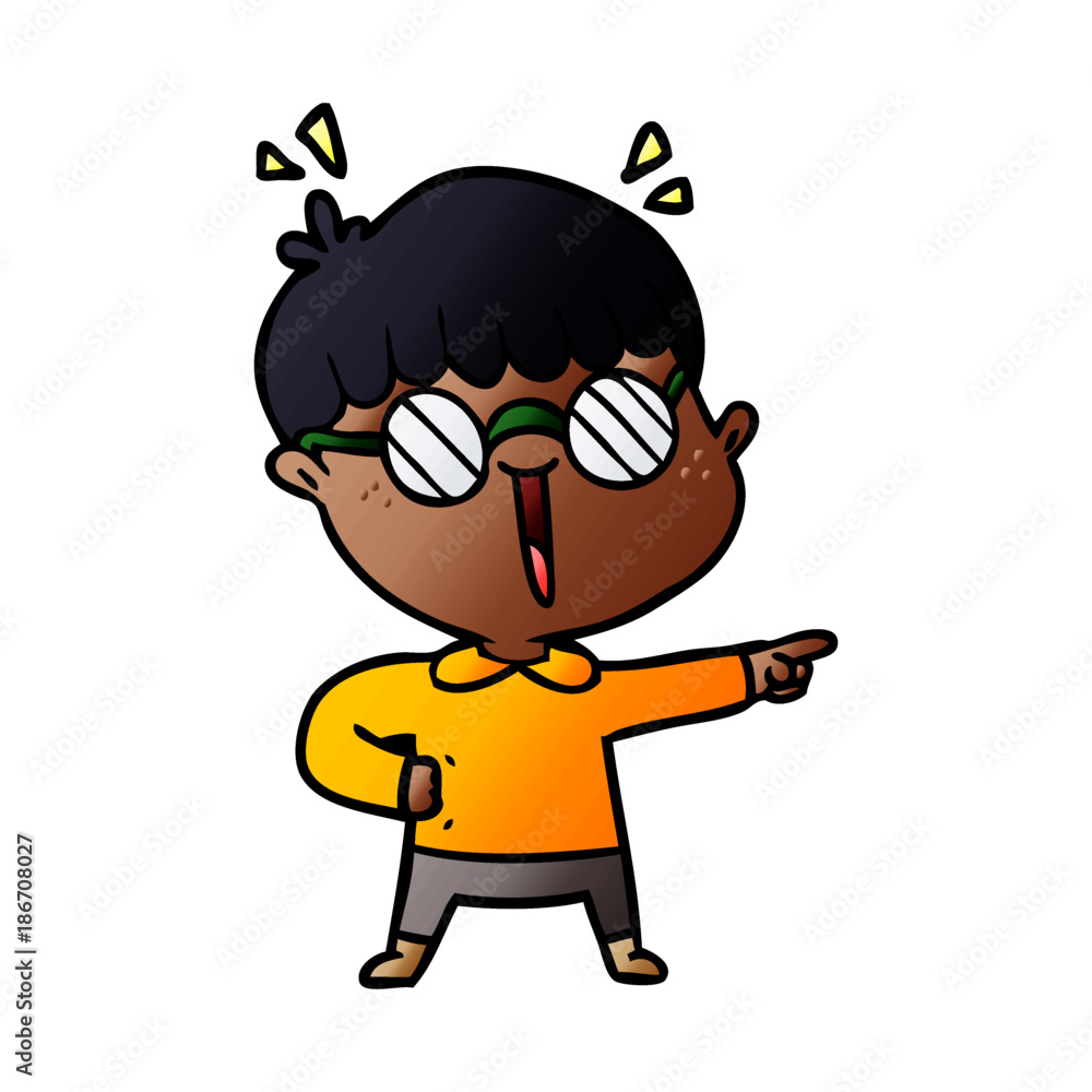 cartoon boy wearing spectacles cartoon boy wearing spectacles