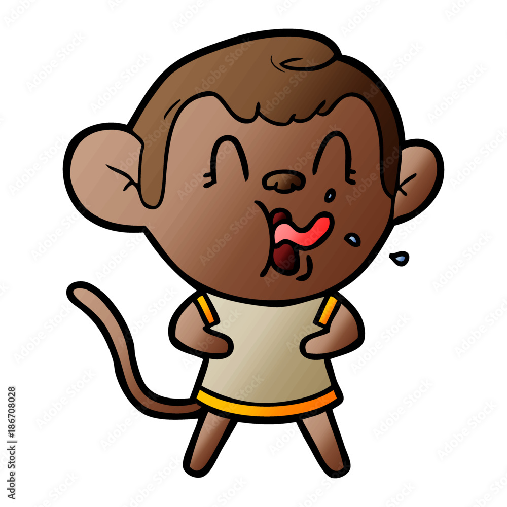 crazy cartoon monkey crazy cartoon monkey