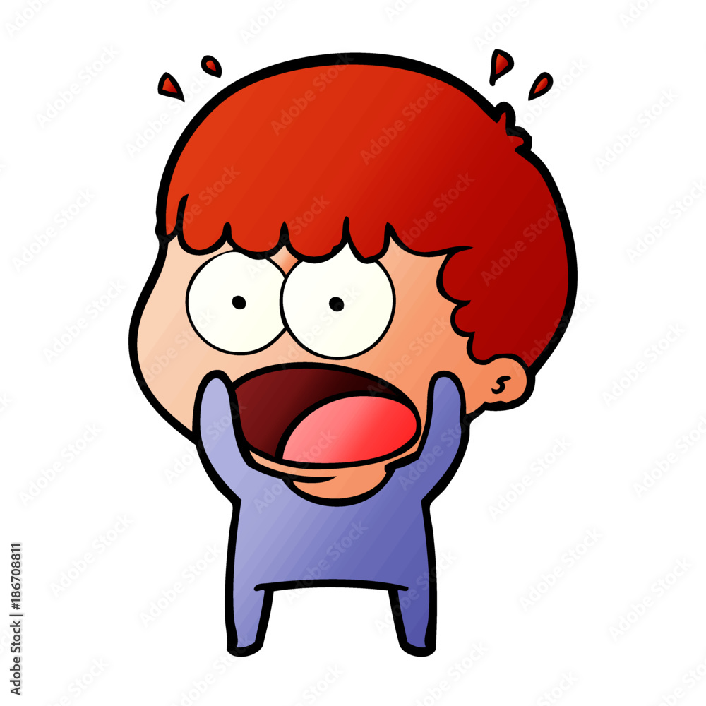 cartoon shocked man cartoon shocked man