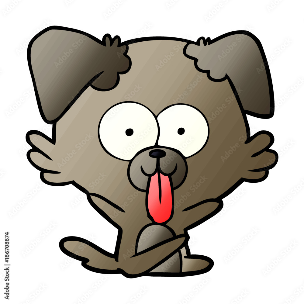 cartoon dog with tongue sticking out cartoon dog with tongue sticking out