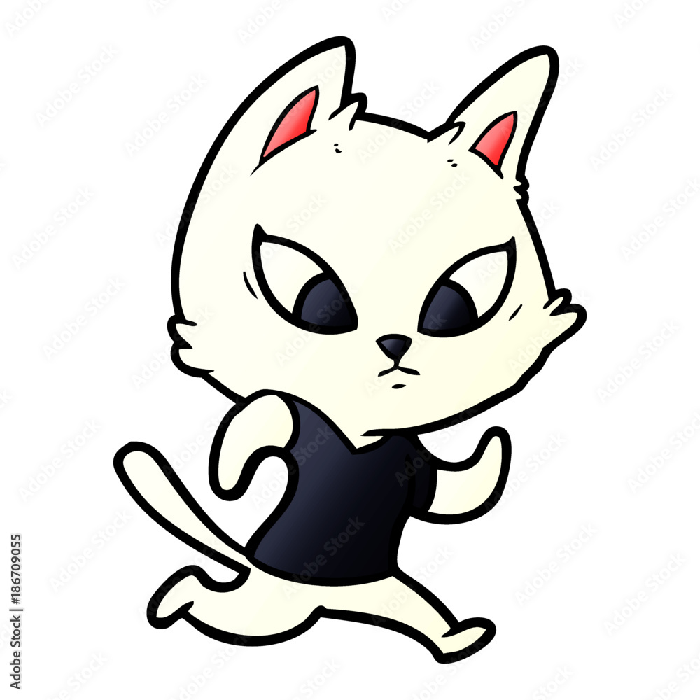 confused cartoon cat confused cartoon cat