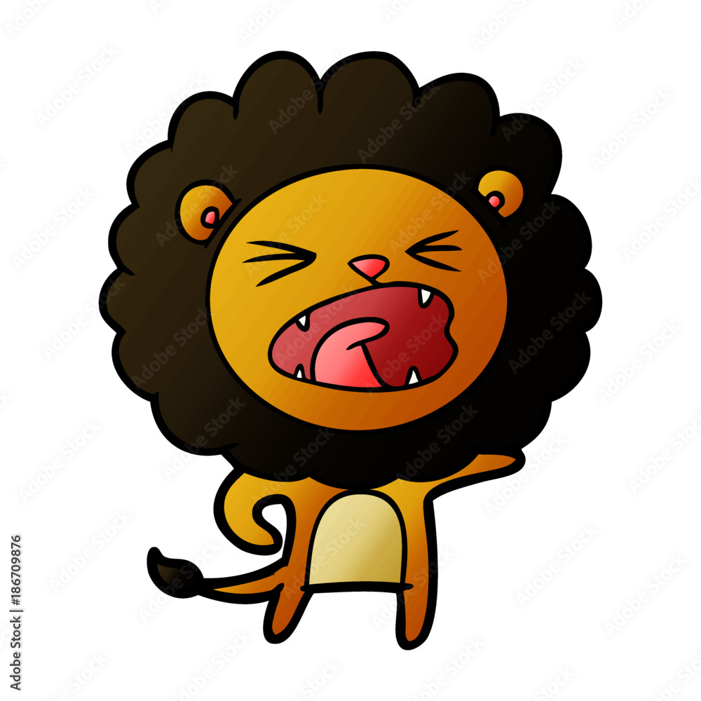 cartoon lion cartoon lion