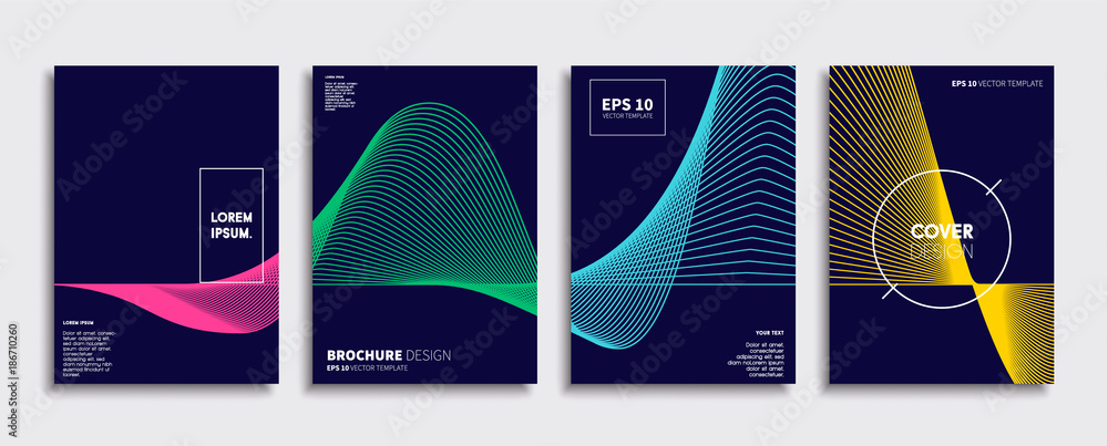 Minimal Vector cover designs. Future Poster template.