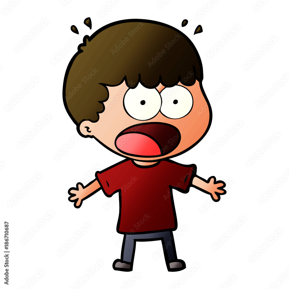 cartoon shocked man cartoon shocked man