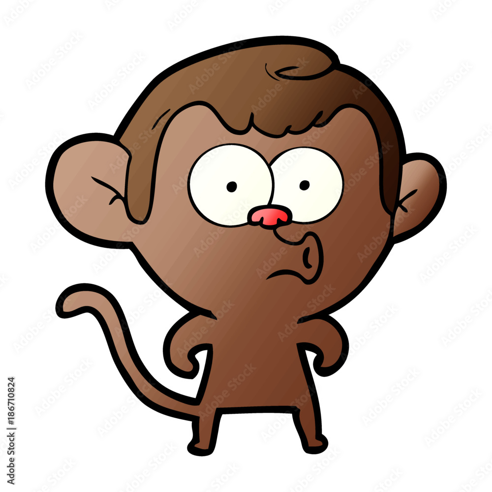 cartoon hooting monkey cartoon hooting monkey