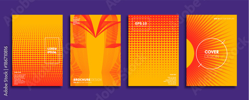 Obraz na płótnie Minimal Vector cover designs. Future Poster template. w salonie