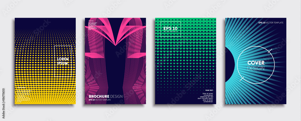 Minimal Vector cover designs. Future Poster template.
