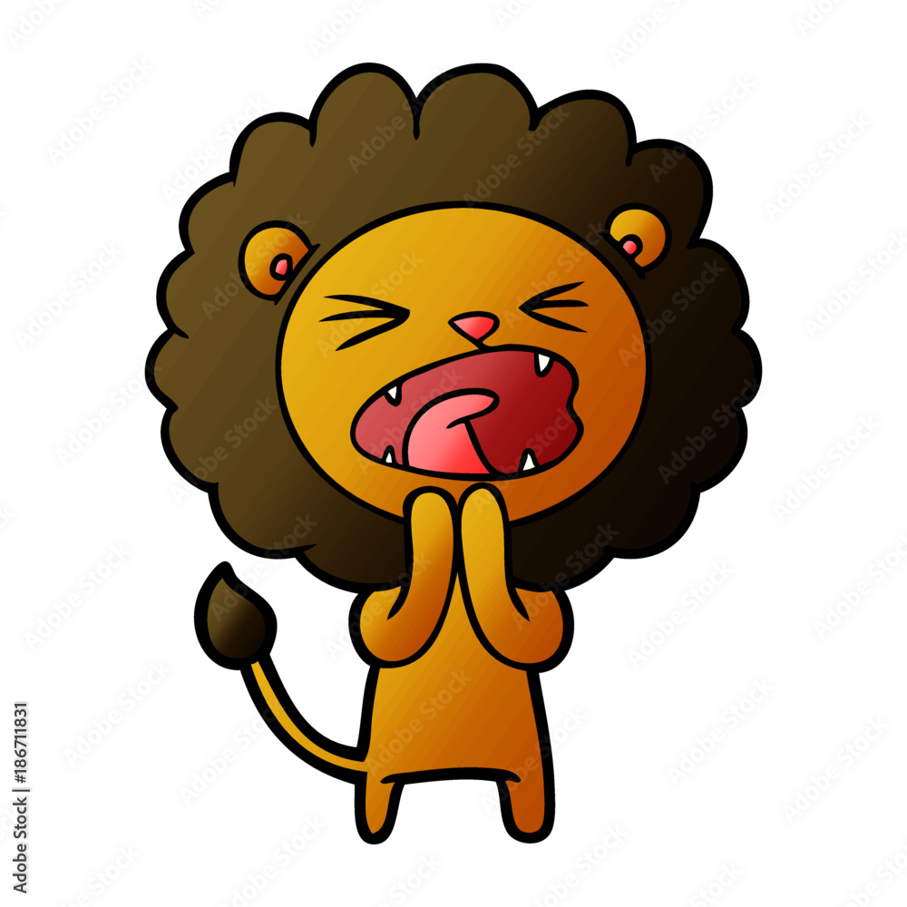 cartoon lion praying cartoon lion praying