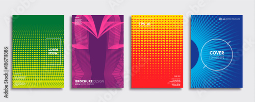 Obraz na płótnie Minimal Vector cover designs. Future Poster template. w salonie