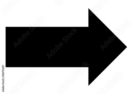 arrow icon on white background. arrow sign. black arrow symbol. flat style.