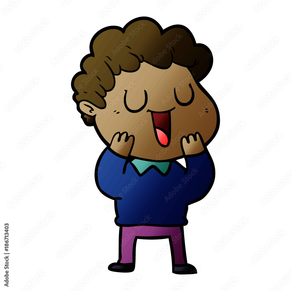 laughing cartoon man laughing cartoon man