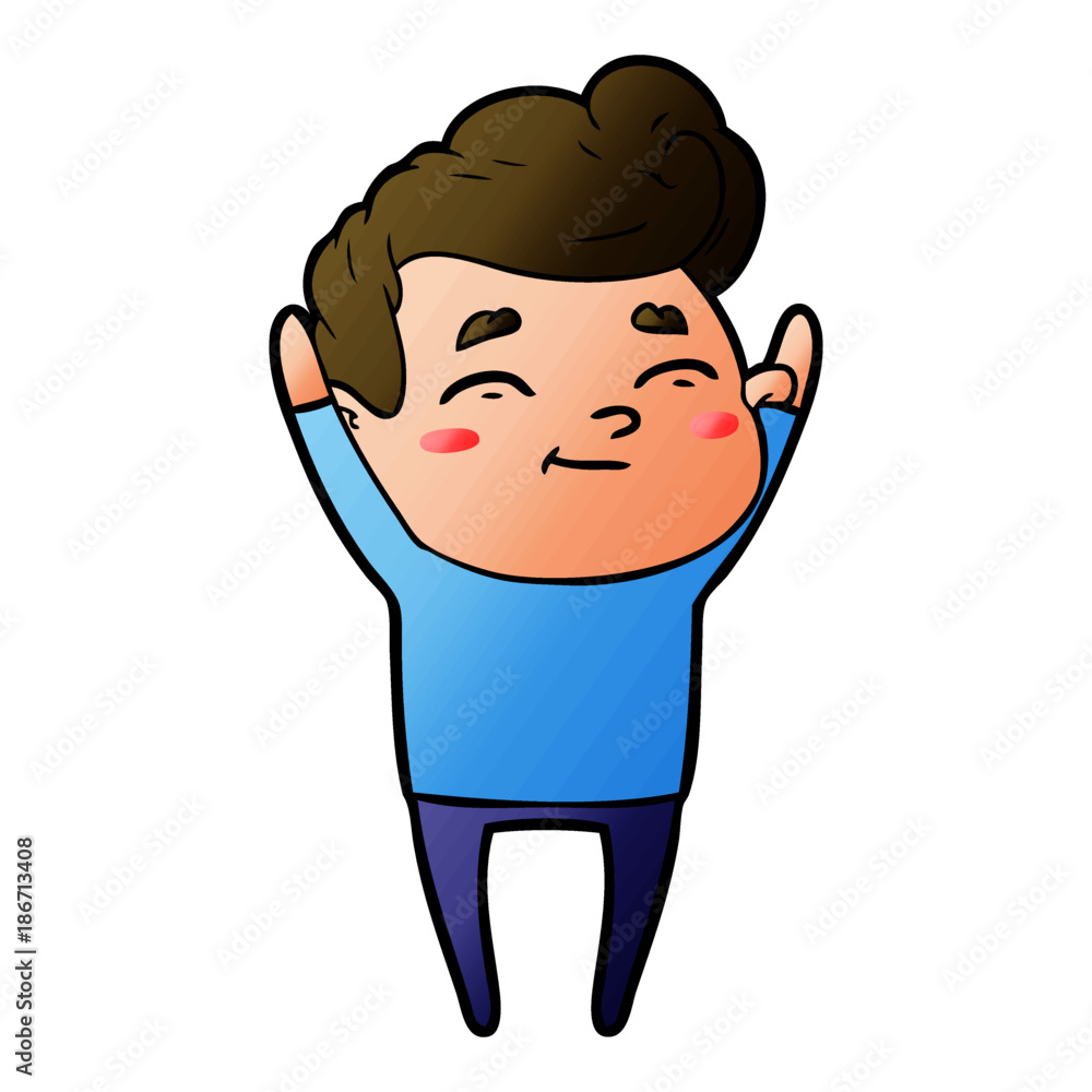 happy cartoon man happy cartoon man