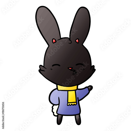 curious bunny cartoon