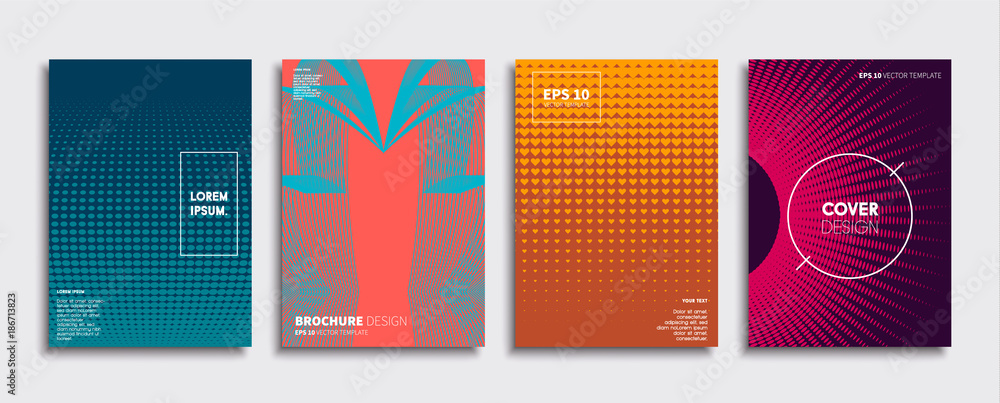 Minimal Vector cover designs. Future Poster template.