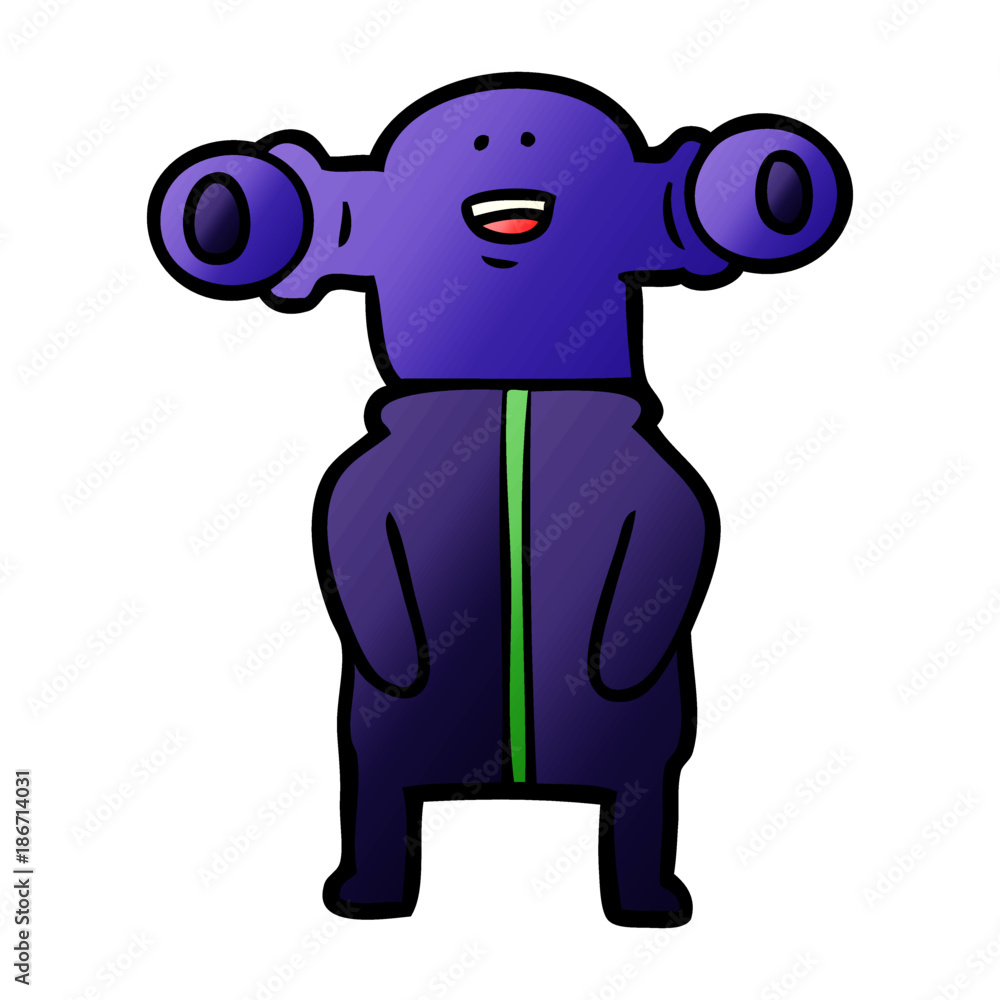 friendly cartoon alien friendly cartoon alien