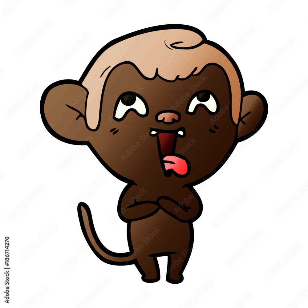 crazy cartoon monkey crazy cartoon monkey