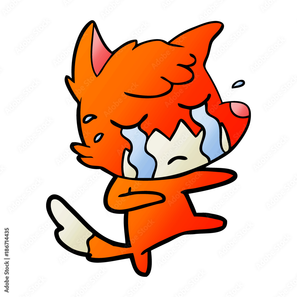 crying fox cartoon dancing crying fox cartoon dancing