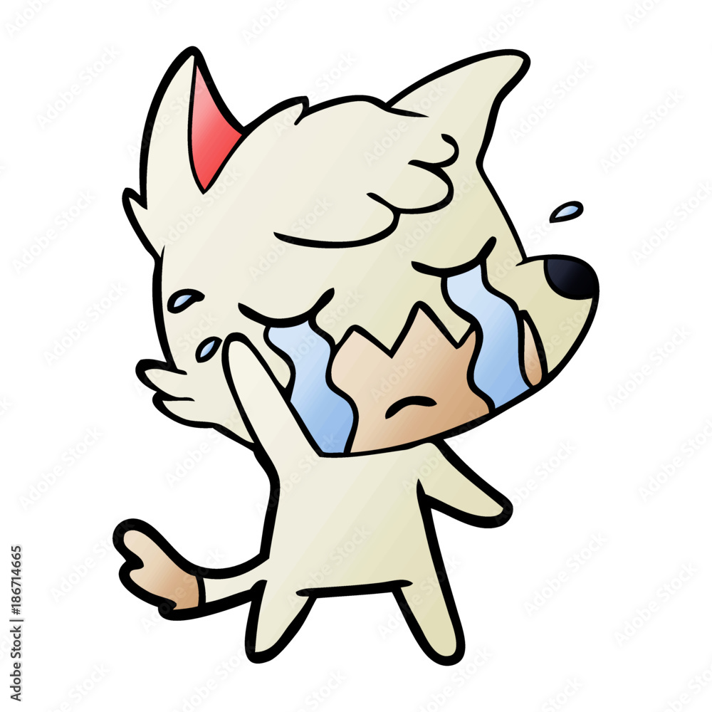 crying waving fox cartoon crying waving fox cartoon