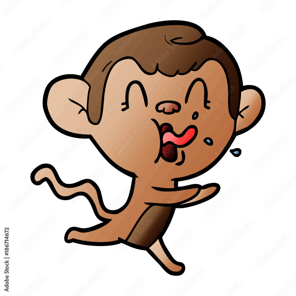 crazy cartoon monkey crazy cartoon monkey