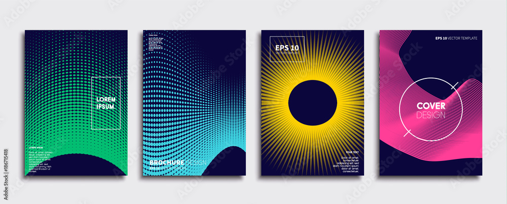 Minimal Vector cover designs. Future Poster template.