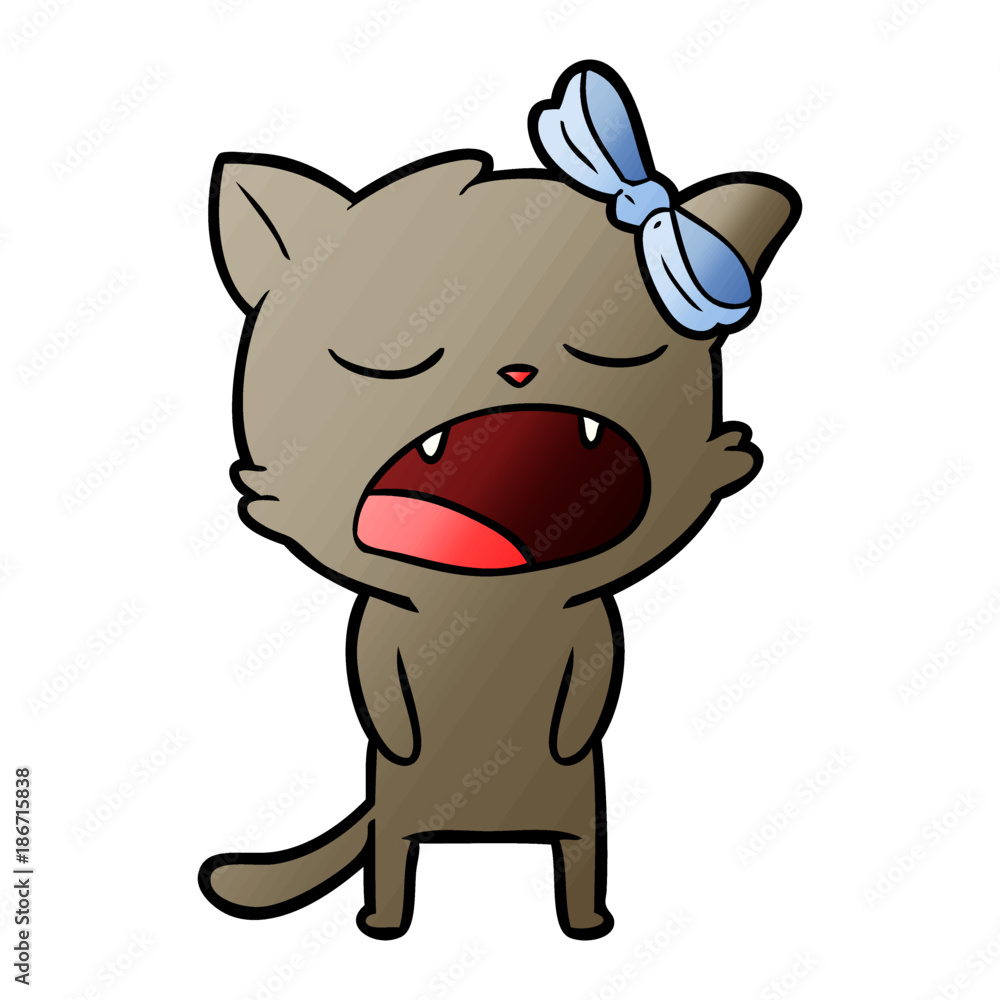 cartoon cat meowing cartoon cat meowing