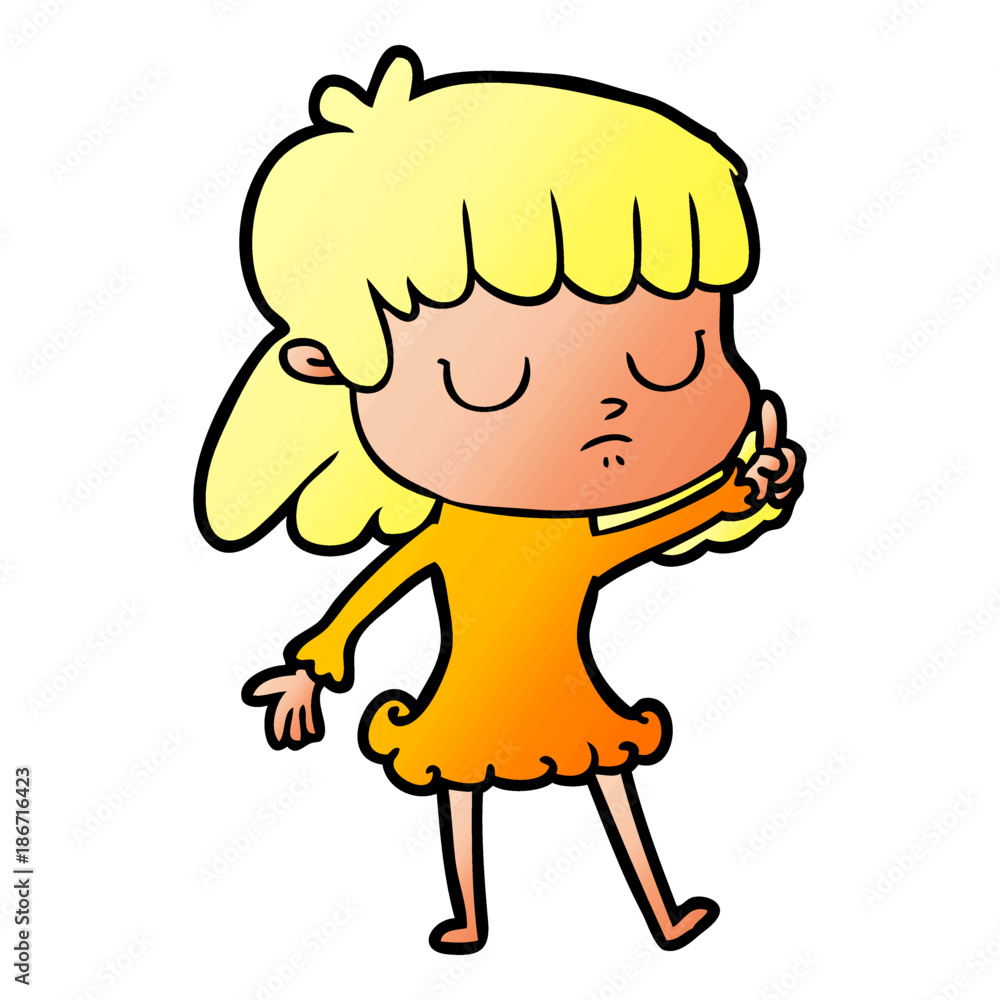 cartoon indifferent woman cartoon indifferent woman