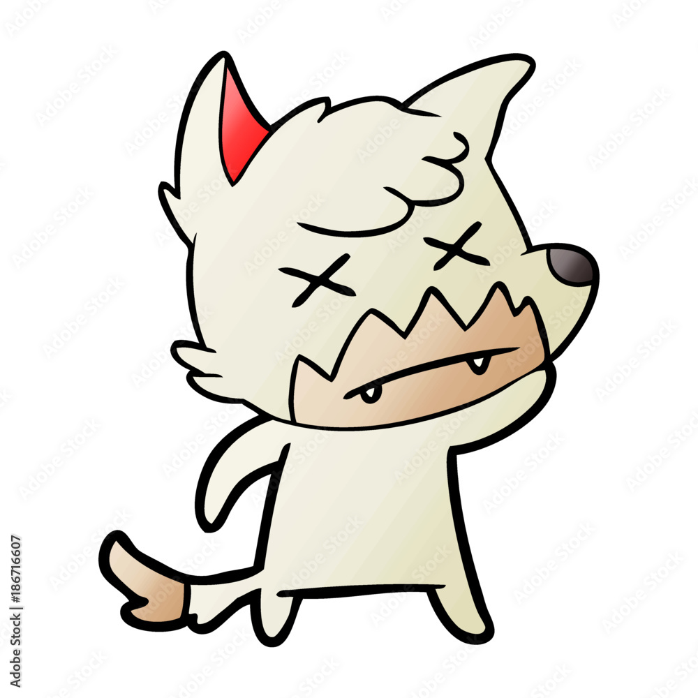 cartoon dead fox cartoon dead fox