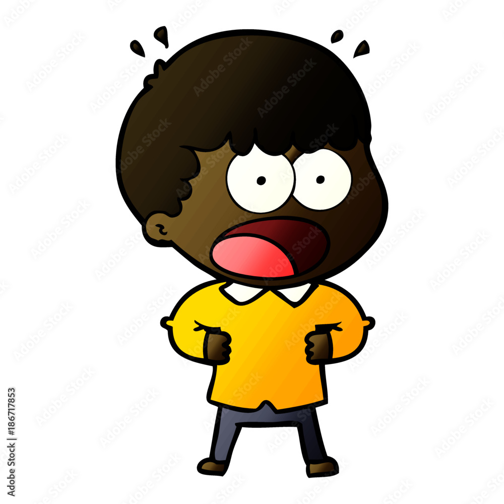 cartoon shocked man cartoon shocked man