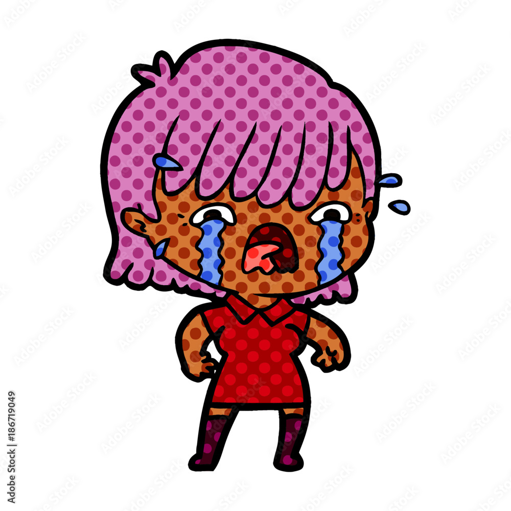 cartoon girl crying cartoon girl crying
