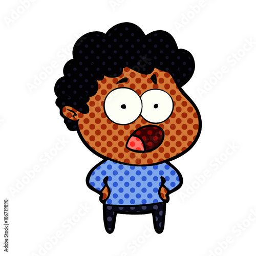 cartoon shocked man