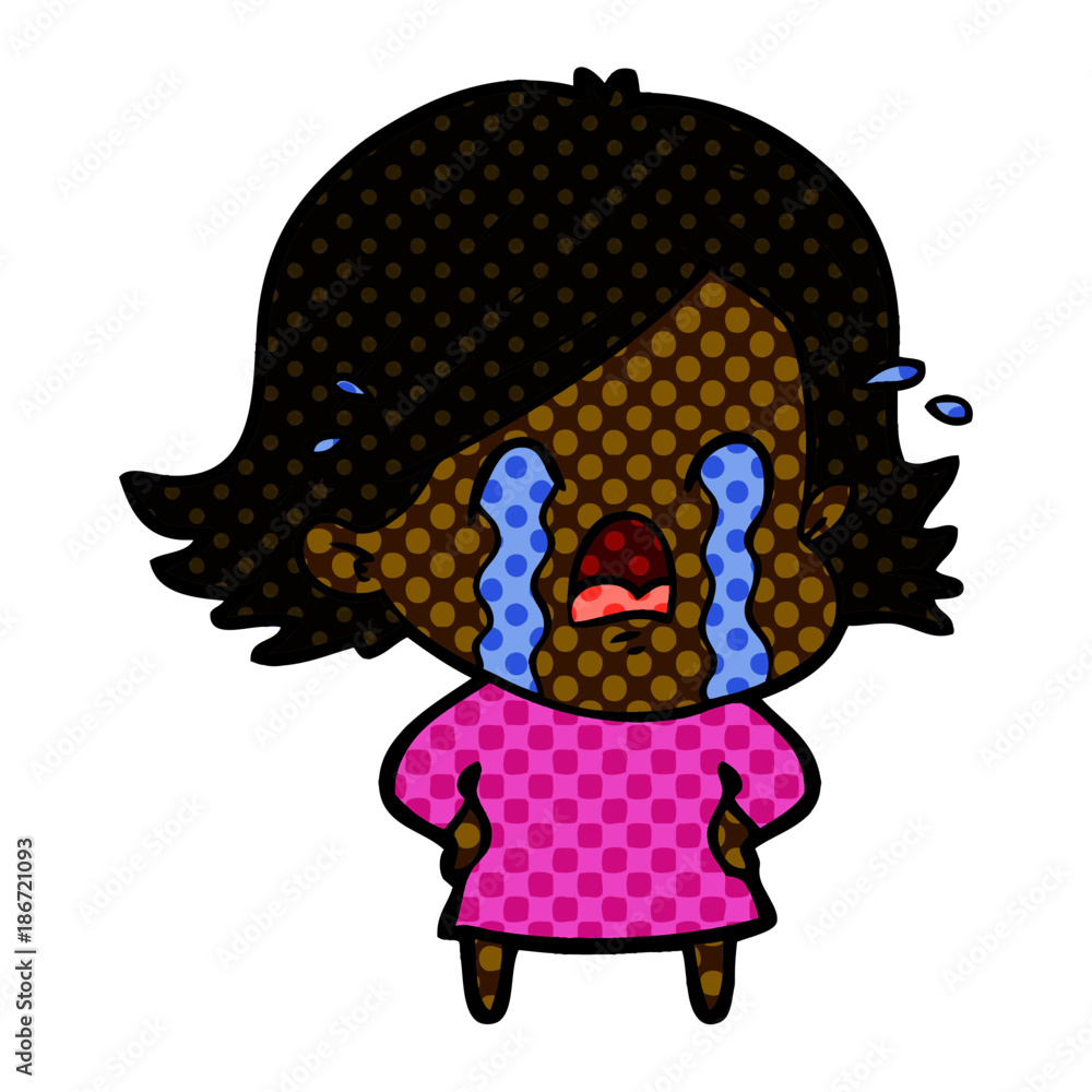 cartoon woman crying cartoon woman crying