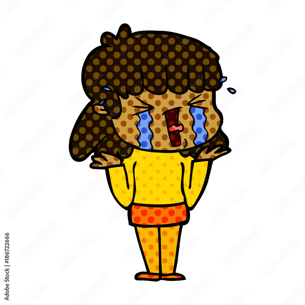 cartoon woman in tears cartoon woman in tears