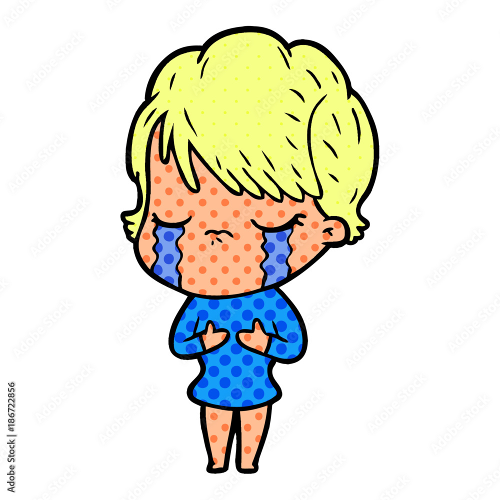 cartoon woman crying cartoon woman crying