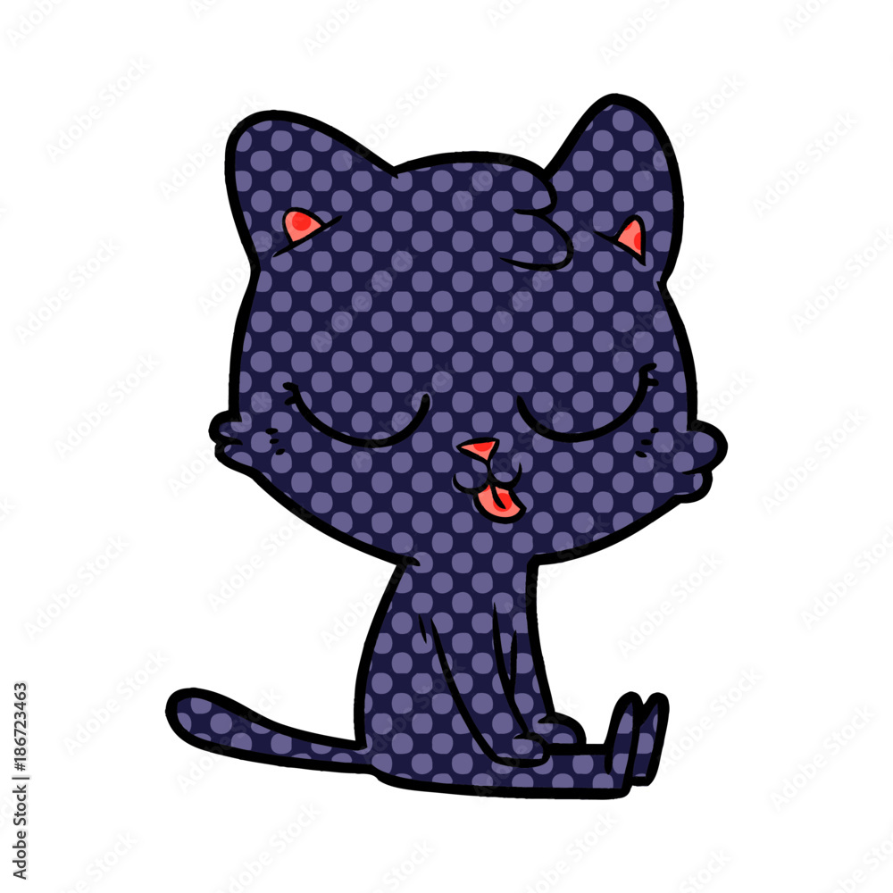 Obraz premium cartoon cat