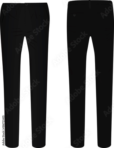 Black pants. vector illustration