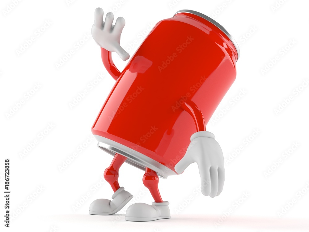 Naklejka premium Soda character