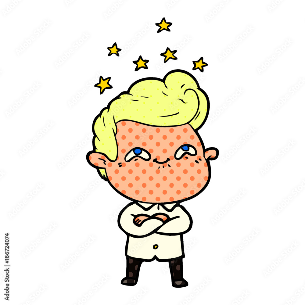 cartoon excited man cartoon excited man