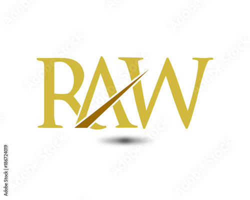 raw letter logo
