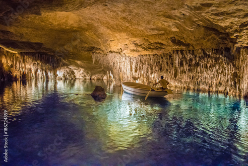 Cuevas del Drach on Majorca Island, Spain photo